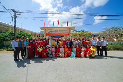 Trường Tiểu học số II An Vĩnh đón đoàn giao lưu giữa Sở GD Đà Nẵng với Sở GD Quảng Ngãi