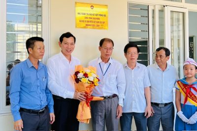 Nghiệm thu, bàn giao đưa vào sử dụng công trình nhà tránh trú bão kết hợp phòng học trường Tiểu học số II An Vĩnh, huyện Lý Sơn